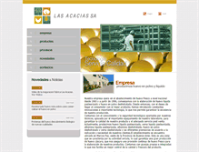 Tablet Screenshot of lasacaciassa.com.ar